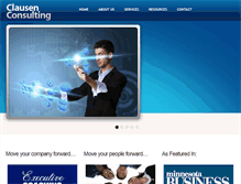 Tablet Screenshot of clausen-consulting.com